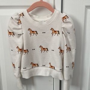 Janie and Jack Horse Sweatshirt